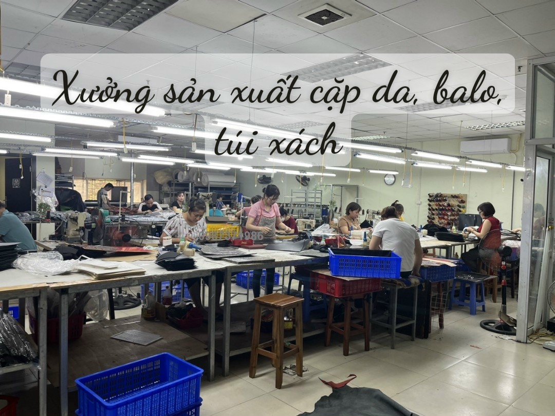 Xưởng sản xuất cặp da, ba lô, túi sách, ví da