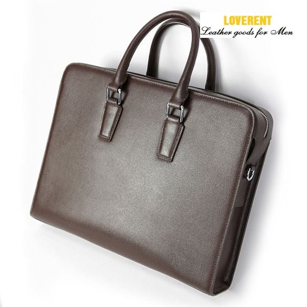 Cặp công sở Loverent, da bò vân Saffiano – Mã số LVR040A