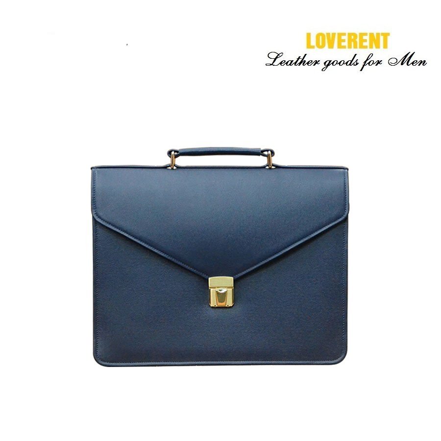 Cặp công sở Loverent, da bò mill hạt – Mã số LVR041E