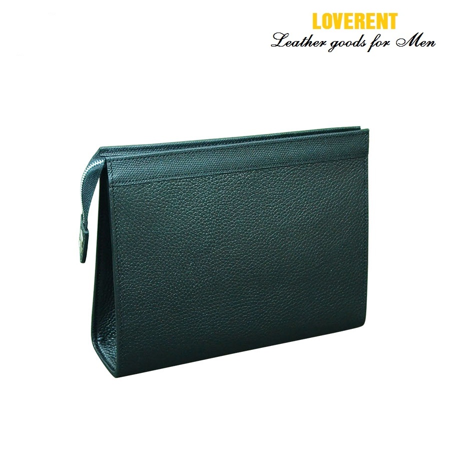 Ví cầm tay nam Loverent, da bò thật, mã số LVR021A