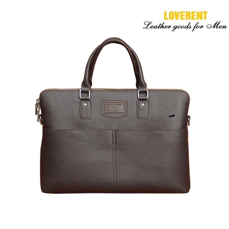 Túi xách công sở Loverent, da bò thật Taiga – mã số LVR020D