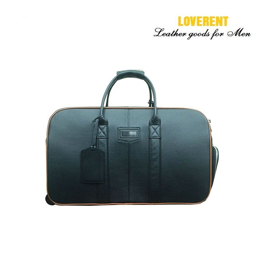 Túi Duffle phom chữ nhật Loverent, da bò mill, mã số LVR053E
