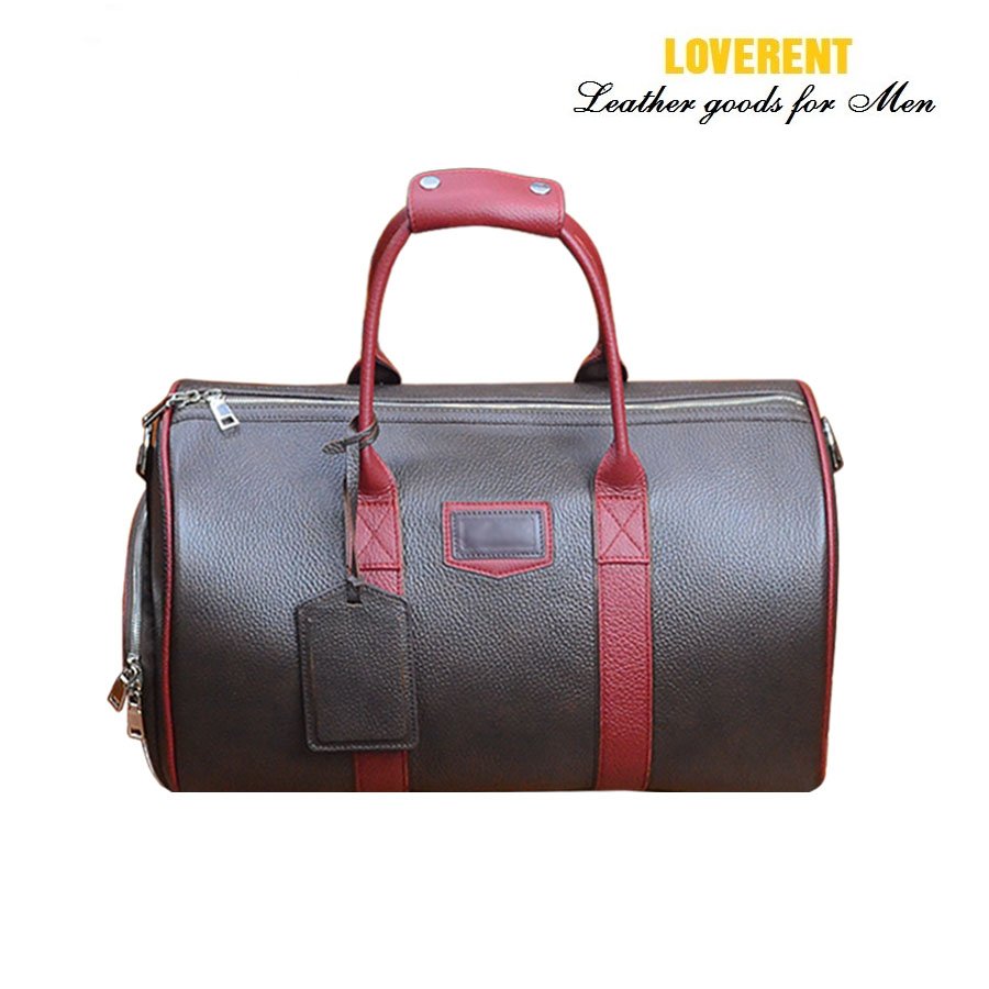 Túi Duffle xách tay Loverent, da bò mill, mã số LVR050C