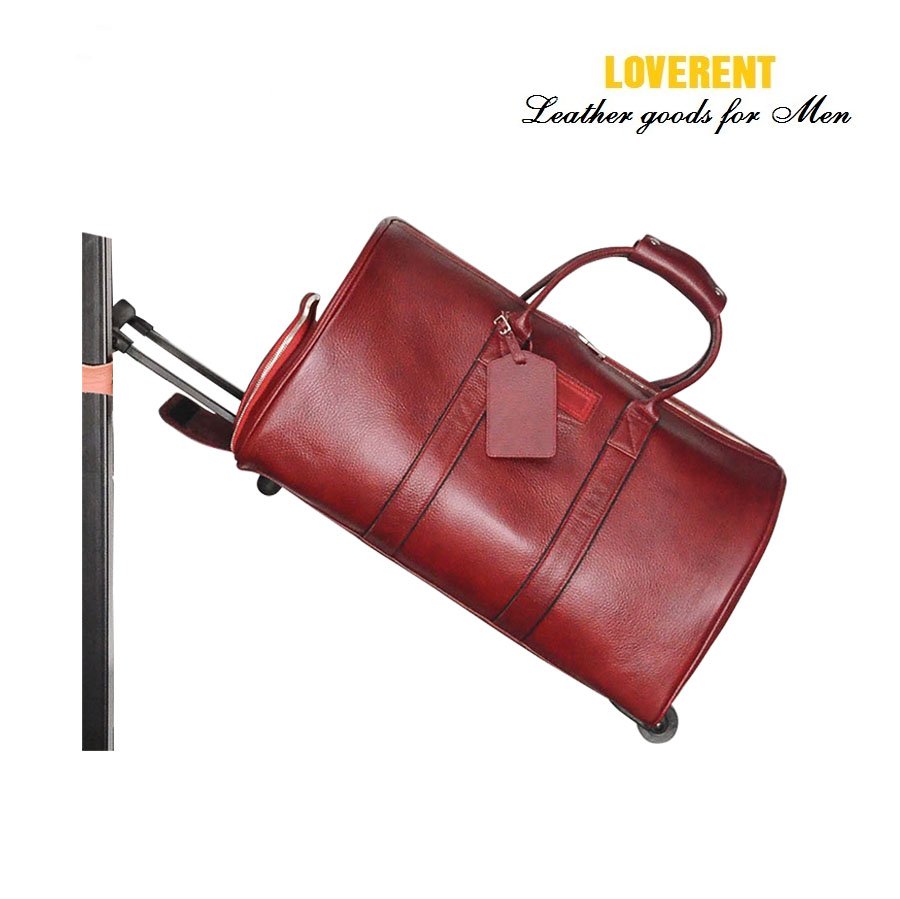 Duffle tay kéo nâu đỏ 1