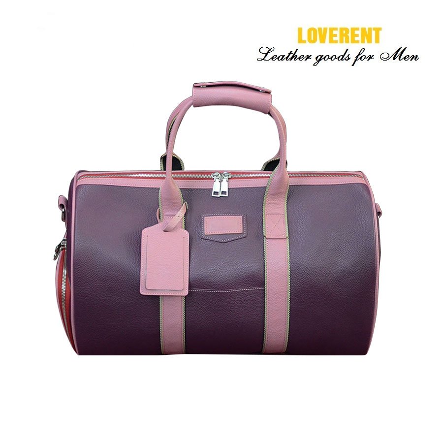 Túi Duffle xách tay Loverent, da bò mill, mã số LVR050B