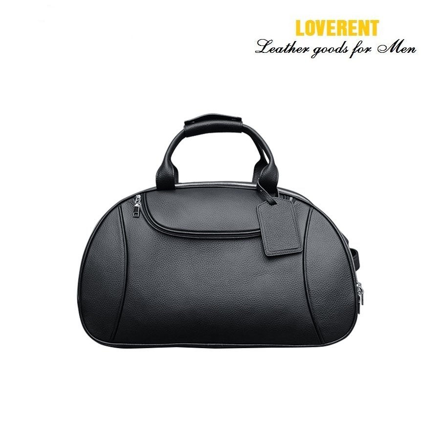 Túi Duffle tay kéo 3 ngăn Loverent, da bò mill, mã số LVR052A