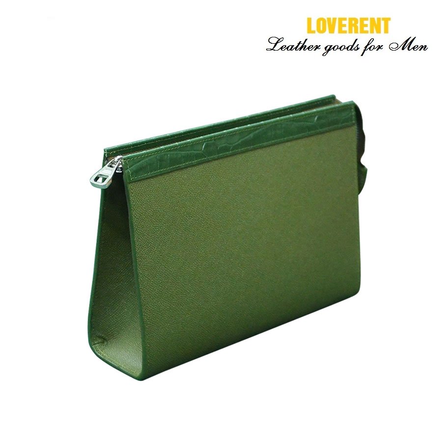 Clutch LV – Ví cầm tay nam Loverent, da bò epi-epsom, mã số LVR035A