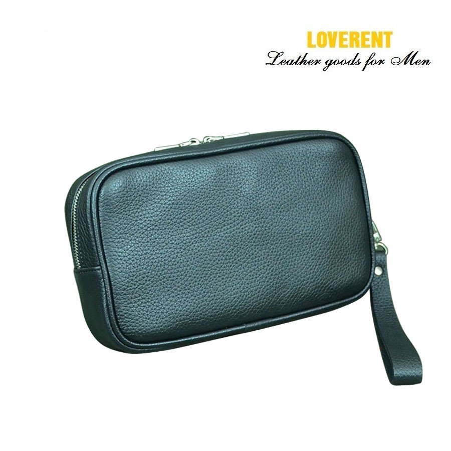 Clutch Came 1 ngăn Ví cầm tay nam Loverent, da bò mã số LVR037A