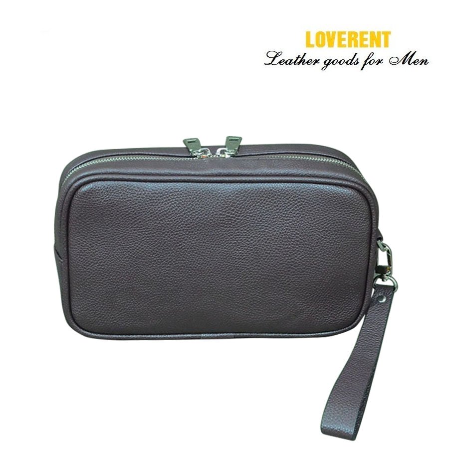 Clutch Came 1 ngăn Ví cầm tay nam Loverent, da bò mã số LVR037B