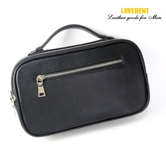 Clutch hộp đeo chéo da taiga, mill, vân saffiano 11