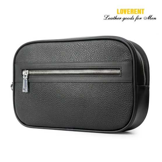 Clutch Came-Ví cầm tay nam Loverent quai ngắn, da bò mã số LVR037E