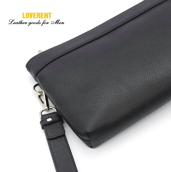 Clutch phom mềm da mill đen 2