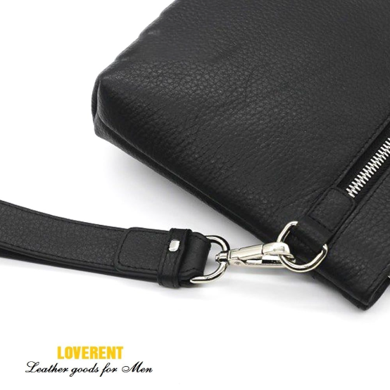 Clutch phom mềm da mill đen 3