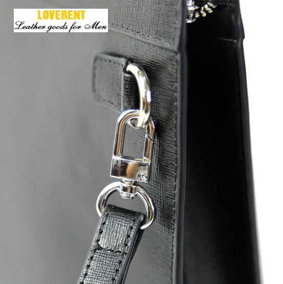 clutch vân saffiano hình Thang Có Quai Đeo Tay 5