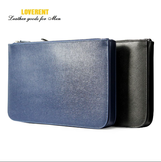 Clutch Came-Ví cầm tay nam Loverent phom cứng, da bò mã số LVR024