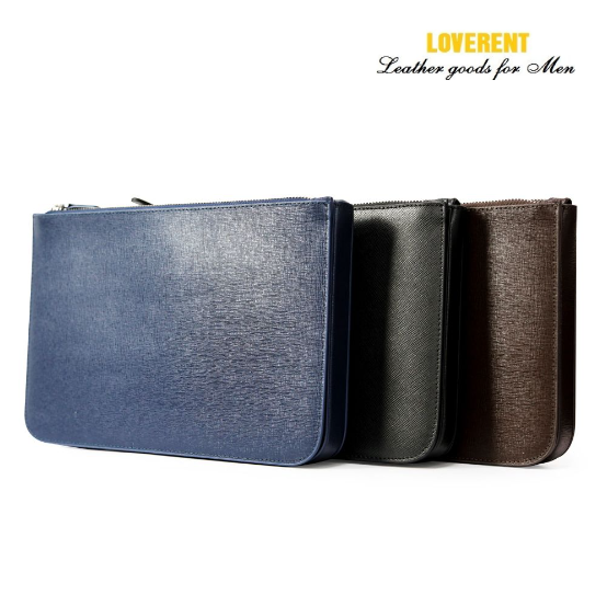 clutch vân saffiano khoá trên phom cứng 10