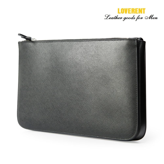 clutch vân saffiano khoá trên phom cứng 2