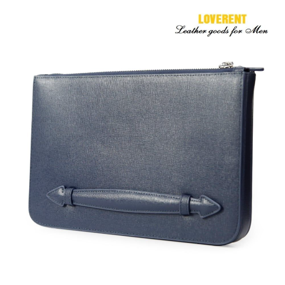 clutch vân saffiano khoá trên phom cứng 6