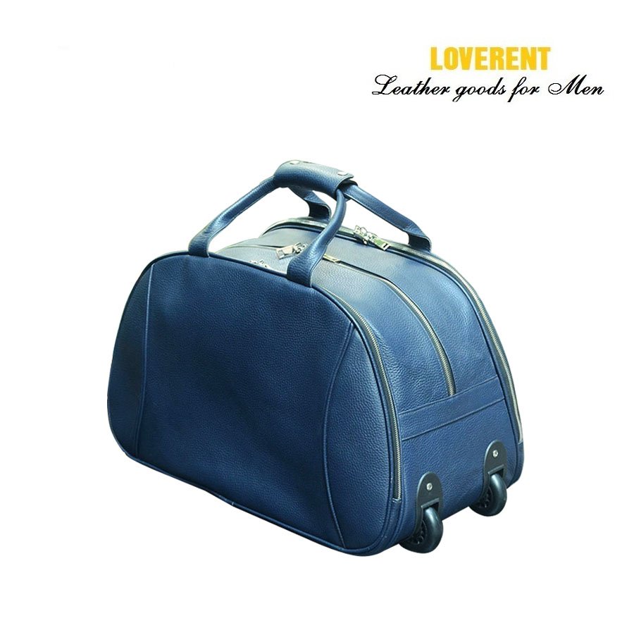 Túi Duffle tay kéo 3 ngăn Loverent, da bò mill, mã số LVR052E