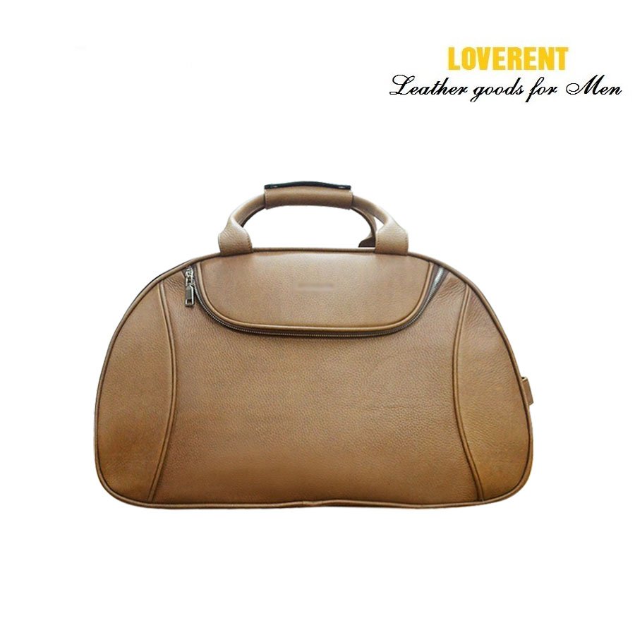 Túi Duffle tay kéo 3 ngăn Loverent, da bò mill, mã số LVR052F